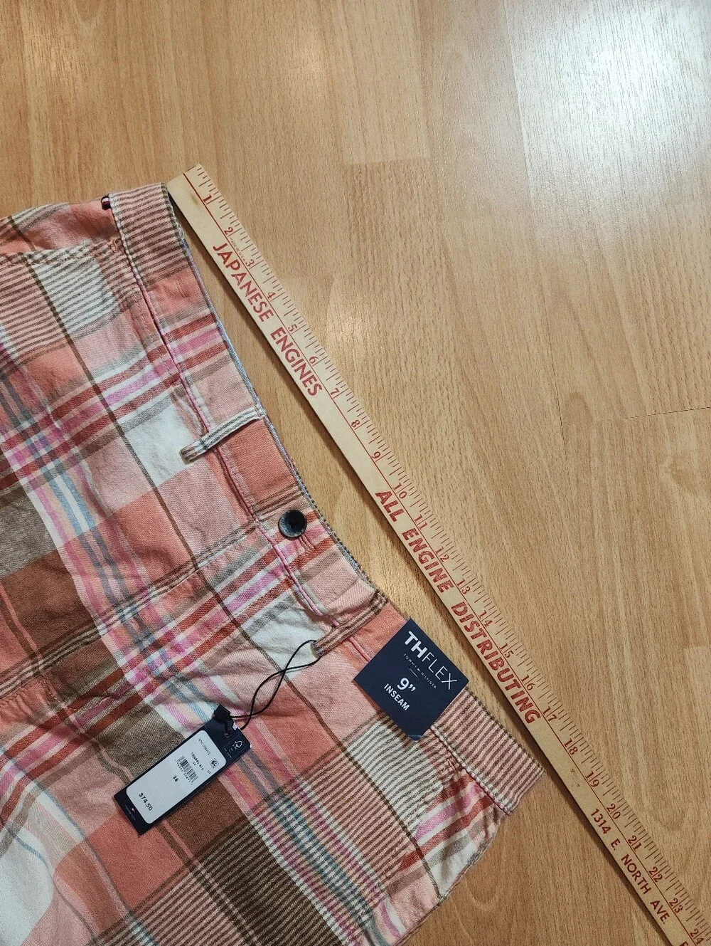 Linen Cotton NWT Tommy Hilfiger Plaid 9